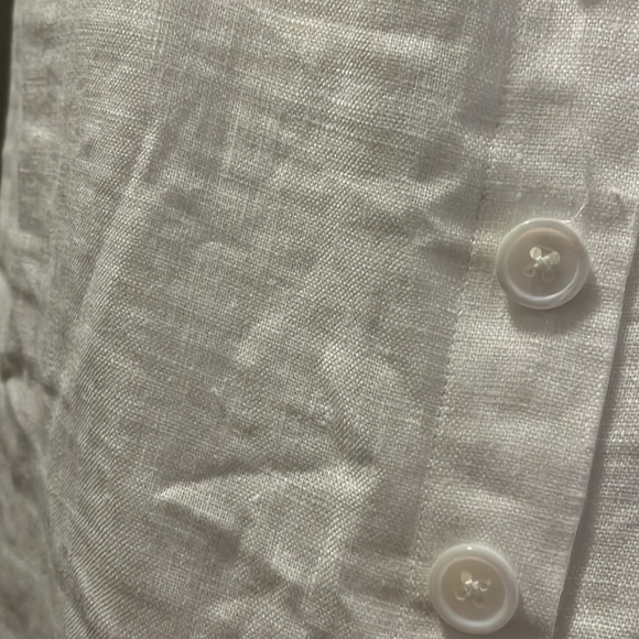 Reformation huckleberry white linen summer dress NWT size 8 - Picture 15 of 15